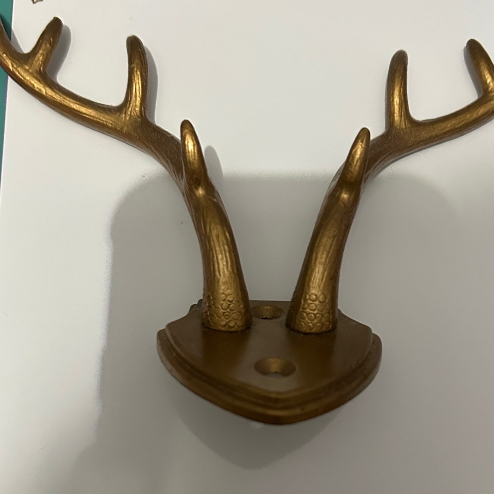 Gold Antler Wall Hook